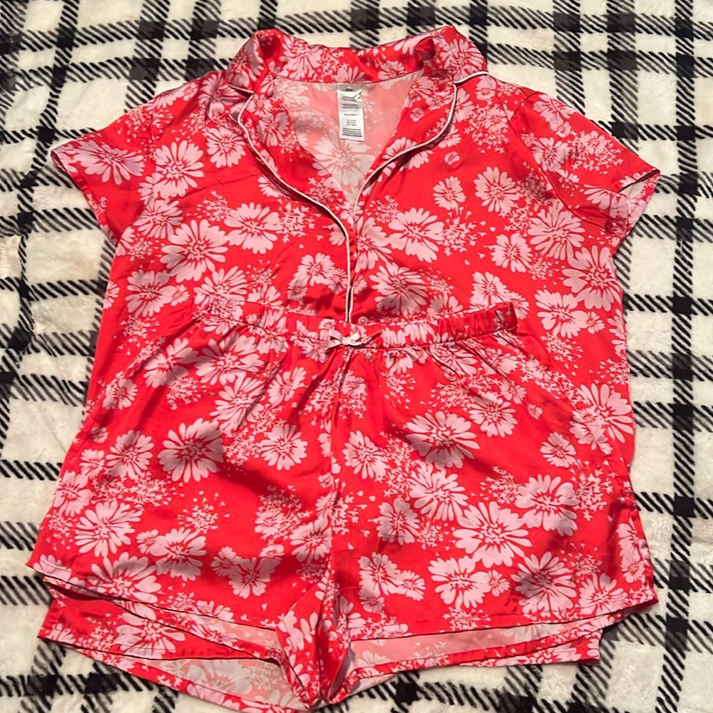 Satin Silk pajamas.